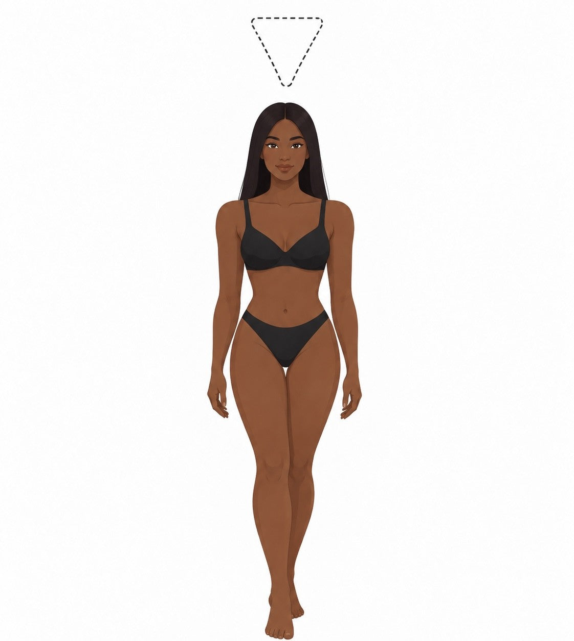 Silhouette en V